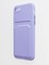 Накладка силиконовая Winter с кардхолдером для Apple iPhone 7/8/SE 2020 сиреневая - фото 63983
