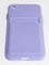Накладка силиконовая Winter с кардхолдером для Apple iPhone 7/8/SE 2020 сиреневая - фото 63984