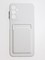 Накладка силиконовая Winter с кардхолдером для Samsung Galaxy A14 белая - фото 62985