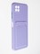 Накладка силиконовая Winter с кардхолдером для Samsung Galaxy A22S/A22 5G сиреневая - фото 63008
