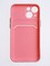 Накладка силиконовая Winter с кардхолдером для Apple iPhone 13 Mini розовая - фото 63092