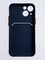 Накладка силиконовая Winter с кардхолдером для Apple iPhone 13 Mini синяя - фото 63094