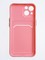 Накладка силиконовая Winter с кардхолдером для Apple iPhone 14 розовая - фото 63118