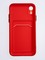 Накладка силиконовая Winter с кардхолдером для Apple iPhone XR красная - фото 63139