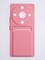 Накладка силиконовая Winter с кардхолдером для Huawei Honor X9A розовая