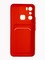Накладка силиконовая Winter с кардхолдером для Infinix Hot 20i красная - фото 63218