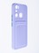 Накладка силиконовая Winter с кардхолдером для Infinix Hot 20i сиреневая - фото 63225