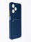Накладка силиконовая Winter с кардхолдером для Infinix Hot 30 Play синяя - фото 63240