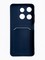 Накладка силиконовая Winter с кардхолдером для Infinix Smart 7 синяя - фото 63368