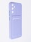 Накладка силиконовая Winter с кардхолдером для Samsung Galaxy A34 сиреневая - фото 63394