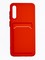 Накладка силиконовая Winter с кардхолдером для Samsung Galaxy A50/A30s красная