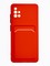 Накладка силиконовая Winter с кардхолдером для Samsung Galaxy A51 красная - фото 63413