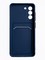 Накладка силиконовая Winter с кардхолдером для Samsung Galaxy S21FE синяя - фото 63489