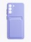 Накладка силиконовая Winter с кардхолдером для Samsung Galaxy S21FE сиреневая - фото 63490