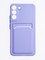 Накладка силиконовая Winter с кардхолдером для Samsung Galaxy S22 Plus сиреневая - фото 63501