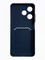 Накладка силиконовая Winter с кардхолдером для Infinix Hot 30i синяя - фото 63557