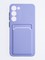 Накладка силиконовая Winter с кардхолдером для Samsung Galaxy S23 Plus сиреневая