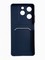 Накладка силиконовая Winter с кардхолдером для Tecno Spark 10 Pro синяя - фото 63678