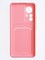 Накладка силиконовая Winter с кардхолдером для Xiaomi Mi 12T Pro розовая - фото 63726