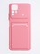Накладка силиконовая Winter с кардхолдером для Xiaomi Redmi Note 12S розовая - фото 63815