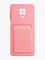 Накладка силиконовая Winter с кардхолдером для Xiaomi Redmi Note 9 Pro/9S розовая - фото 63828