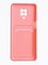 Накладка силиконовая Winter с кардхолдером для Xiaomi Redmi Note 9 Pro/9S розовая - фото 63829