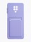 Накладка силиконовая Winter с кардхолдером для Xiaomi Redmi Note 9 Pro/9S сиреневая - фото 63832