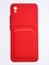 Накладка силиконовая Winter с кардхолдером для Xiaomi Redmi 9A красная - фото 64071