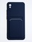 Накладка силиконовая Winter с кардхолдером для Xiaomi Redmi 9A синяя - фото 64079