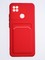 Накладка силиконовая Winter с кардхолдером для Xiaomi Redmi 9C/10A красная - фото 64099