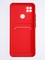 Накладка силиконовая Winter с кардхолдером для Xiaomi Redmi 9C/10A красная - фото 64100