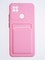 Накладка силиконовая Winter с кардхолдером для Xiaomi Redmi 9C/10A розовая - фото 64103