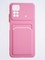 Накладка силиконовая Winter с кардхолдером для Xiaomi Redmi Note 11/11S розовая - фото 64187