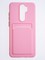 Накладка силиконовая Winter с кардхолдером для Xiaomi Redmi Note 8 Pro розовая - фото 64243