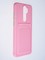 Накладка силиконовая Winter с кардхолдером для Xiaomi Redmi Note 8 Pro розовая - фото 64245