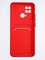 Накладка силиконовая Winter с кардхолдером для Xiaomi Redmi 10C/Poco C40 красная - фото 64349
