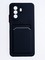 Накладка силиконовая Winter с кардхолдером для Huawei Nova Y70 черная - фото 64358