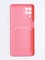 Накладка силиконовая Winter с кардхолдером для Samsung Galaxy A12 розовая - фото 64417