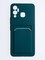 Накладка силиконовая Winter с кардхолдером для Infinix Hot 12 Play зеленая - фото 64440