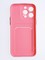 Накладка силиконовая Winter с кардхолдером для Apple iPhone 14 Pro Max розовая - фото 64511