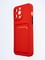 Накладка силиконовая Winter с кардхолдером для Apple iPhone 15 Pro Max красная - фото 64564