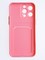 Накладка силиконовая Winter с кардхолдером для Apple iPhone 15 Pro Max розовая - фото 64567