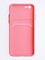 Накладка силиконовая Winter с кардхолдером для Apple iPhone 6/6S розовая - фото 64623