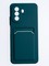 Накладка силиконовая Winter с кардхолдером для Huawei Nova Y70 зеленая - фото 64642