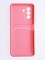 Накладка силиконовая Winter с кардхолдером для Huawei Nova Y70 розовая - фото 64651