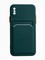 Накладка силиконовая Winter с кардхолдером для Apple iPhone X/XS зеленая - фото 64771