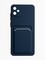 Накладка силиконовая Winter с кардхолдером для Samsung Galaxy A05 синяя - фото 64887