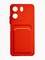 Накладка силиконовая Winter с кардхолдером для Xiaomi Redmi 13C/Poco C65 красная - фото 64951
