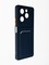Накладка силиконовая Winter с кардхолдером для Infinix Hot 40 Pro синяя - фото 65045