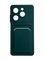 Накладка силиконовая Winter с кардхолдером для Infinix Hot 40i зеленая - фото 65140